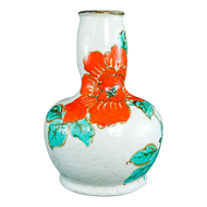 MID CENTURY JAPANESE STUDIO PEONY VASE, MID 20TH CENTURY, STONEWARE