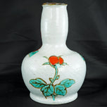 MID CENTURY JAPANESE STUDIO PEONY VASE, MID 20TH CENTURY, STONEWARE