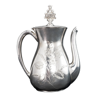 VICTORIAN MERIDEN SILVER PLATE TEAPOT LATE 19TH CENTURY, UNITED STATES, METAL