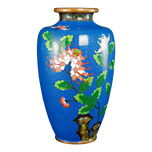CHINESE BLUE CLOISONNÉ FLORAL VASE REPUBLIC PERIOD, EARLY 20TH CENTURY, CHINA