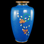 CHINESE BLUE CLOISONNÉ FLORAL VASE REPUBLIC PERIOD, EARLY 20TH CENTURY, CHINA
