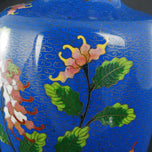 CHINESE BLUE CLOISONNÉ FLORAL VASE REPUBLIC PERIOD, EARLY 20TH CENTURY, CHINA