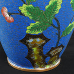 CHINESE BLUE CLOISONNÉ FLORAL VASE REPUBLIC PERIOD, EARLY 20TH CENTURY, CHINA