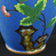 CHINESE BLUE CLOISONNÉ FLORAL VASE REPUBLIC PERIOD, EARLY 20TH CENTURY, CHINA