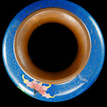 CHINESE BLUE CLOISONNÉ FLORAL VASE REPUBLIC PERIOD, EARLY 20TH CENTURY, CHINA