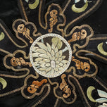 FRAMED EMBROIDERED CHINESE SILK HAT APPLIQUE REPUBLIC, EARLY 20TH CENTURY