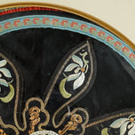 FRAMED EMBROIDERED CHINESE SILK HAT APPLIQUE REPUBLIC, EARLY 20TH CENTURY