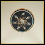 FRAMED EMBROIDERED CHINESE SILK HAT APPLIQUE REPUBLIC, EARLY 20TH CENTURY