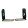 PAIR OF MID CENTURY COMEDY AND DRAMA ISRAELI DAYAGI BROTHERS BRONZE BOOKENDS CIRCA 1960, 1960S, VERDIGRIS BRONZE FINISH