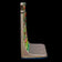 TUTMANIA SPHINX PROFILE POLYCHROME CAST IRON BOOKEND CIRCA 1926, 1920S, UNITED STATES