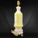 ALADDIN ALACITE GLASS LAMP WITH ALACITE FINIAL, 1940S, UNITED STATES