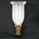 ALADDIN ALACITE GLASS LAMP WITH ALACITE FINIAL, 1940S, UNITED STATES