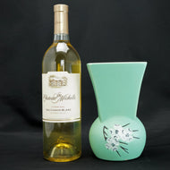 MID-CENTURY MCCOY GREEN SPRINGWOOD VASE 1961, 1960S, UNITED STATES, CERAMIC