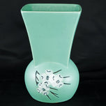 MID-CENTURY MCCOY GREEN SPRINGWOOD VASE 1961, 1960S, UNITED STATES, CERAMIC