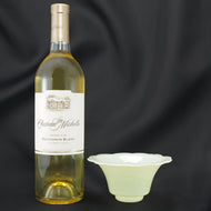 CHINESE PEKING GLASS SCALLOPED EDGED BOWL CIRCA 1920, 1920S