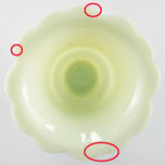 CHINESE PEKING GLASS SCALLOPED EDGED BOWL CIRCA 1920, 1920S