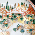LARGE JAPANESE IMARI BOWL DEER DESIGN MEIJI PERIOD 19TH CENTURY, LATE 19TH CENTURY, PORCELAIN