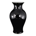 CHINESE MIRROR BLACK VASE REPUBLIC PERIOD, EARLY 20TH CENTURY, CHINA, PORCELAIN