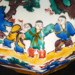 LARGE JAPANESE KUTANI GOURD VASE TAISHO/SHOWA C 1920, 1920S, PORCELAIN