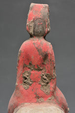 A CHINESE TANG DYNASTY PAINTED POTTERY HORSE AND RIDER