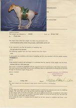 A TANG DYNASTY SANCAI-GLAZED POTTERY HORSE WITH OXFORD TL TEST