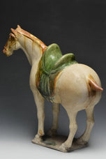 A TANG DYNASTY SANCAI-GLAZED POTTERY HORSE WITH OXFORD TL TEST