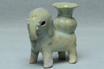 A SONG DYNASTY HUTIAN QINGBAI ELEPHANT WITH VASE