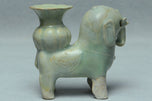 A SONG DYNASTY HUTIAN QINGBAI ELEPHANT WITH VASE