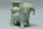 A SONG DYNASTY HUTIAN QINGBAI ELEPHANT WITH VASE