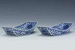 A PAIR OF QING DYNASTY CUPSTAND JIAQING MARK AND PERIOD EX. CHRISTIE'S 2002