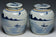 A PAIR OF QING DYNASTY BLUE AND WHITE JARS JIAQING PERIOD