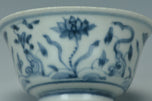 A MING DYNASTY BLUE AND WHITE CUP XUANDE MARK ZHENGDE PERIOD