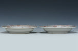 A PAIR OF LATE MING DYNASTY FIGURAL DISHES HALL MARK