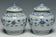 A PAIR OF MING DYNASTY BLUE AND WHITE JARS 16TH CENTURY