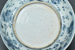 A MING DYNASTY BLUE AND WHITE FIGURAL DISH 16TH CENTURY