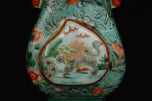 A QING DYNASTY FAMILLE ROSE VASE 19TH CENTURY