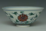 A LATE QING DYNASTY DOUCAI BOWL YONGZHENG MARK AND BOX