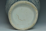 A LATE MING DYNASTY BLUE AND WHITE MEIPING VASE
