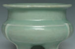 A SONG DYNASTY LONGQUAN CELADON TRIPOD INCENSE BURNER