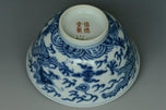 A QING DYNASTY DRAGON BOWL SHENDETANG MARK DAOGUANG PERIOD