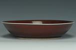 A COPPER RED GLAZED DISH QIANLONG MARK AND PERIOD EX. CHRISTIE'S 2014