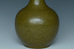 A QING DYNASTY TEADUST GLAZED VASE QIANLONG PERIOD EX. CHRISTIE'S 2014