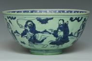 A LATE MING DYNASTY EIGHT IMMORTALS BOWL EX. CHRISTIE'S 2014
