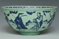 A LATE MING DYNASTY EIGHT IMMORTALS BOWL EX. CHRISTIE'S 2014