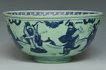 A LATE MING DYNASTY EIGHT IMMORTALS BOWL EX. CHRISTIE'S 2014