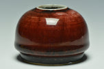 A QING DYNASTY COPPER RED GLAZED WATERPOT QIANLONG PERIOD EX. CHRISTIE'S 2014