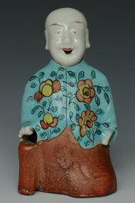 A QING DYNASTY FIGURE OF BOY QIANLONG PERIOD EX. CHRISTIE'S 2012