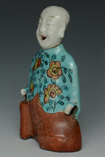 A QING DYNASTY FIGURE OF BOY QIANLONG PERIOD EX. CHRISTIE'S 2012