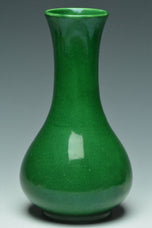 A QING DYNASTY GREEN GLAZED VASE 18TH CENTURY EX. CHRISTIE'S 2014