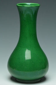 A QING DYNASTY GREEN GLAZED VASE 18TH CENTURY EX. CHRISTIE'S 2014